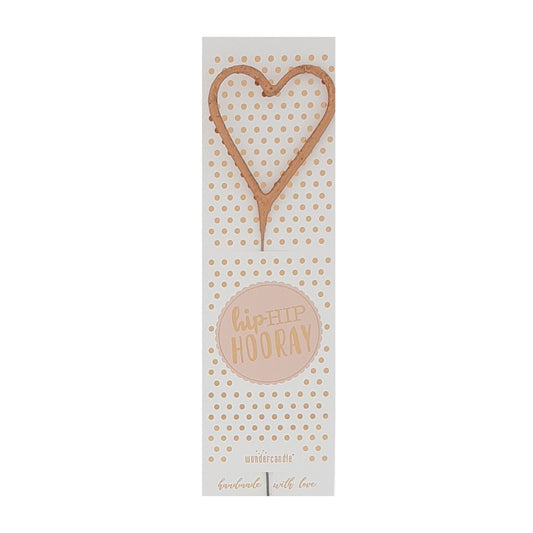 Wundercandle Wunderkerze „Hip Hip Hooray“, Herz