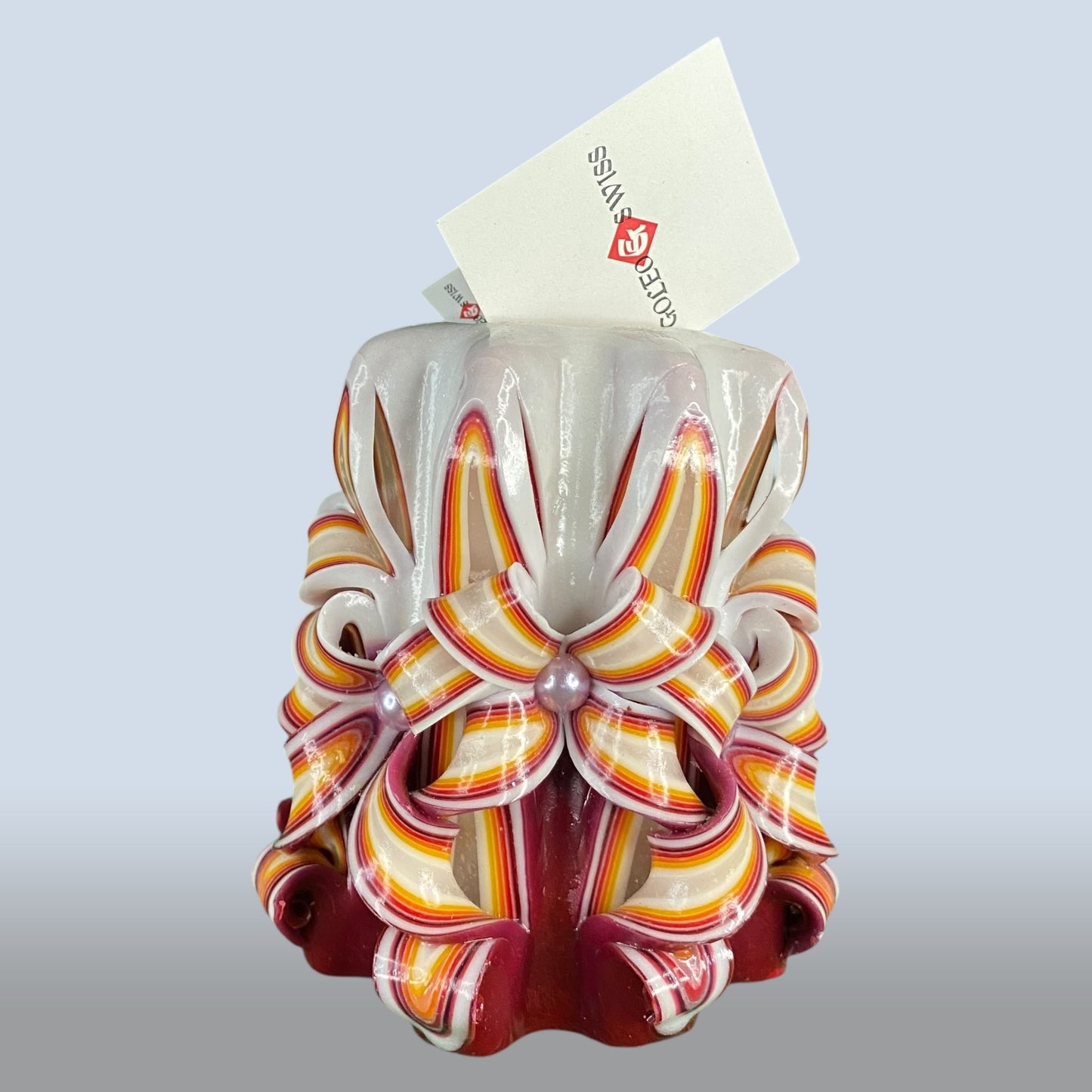 Geschnitzte Kerze Klein - Golden Port