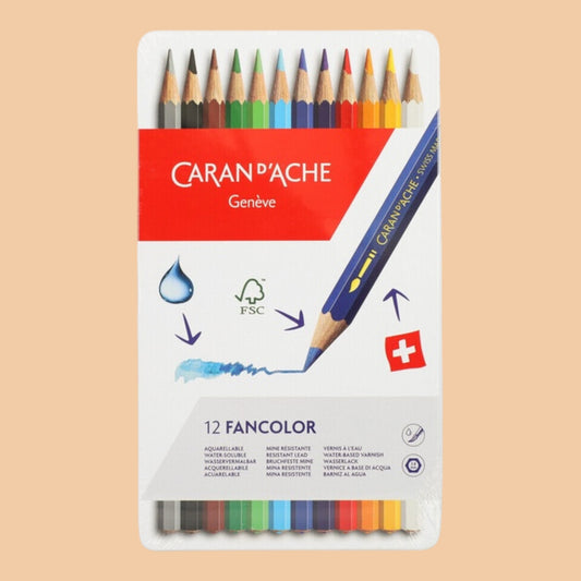 Caran d’Ache Fancolor Aquarelle – 12er Set