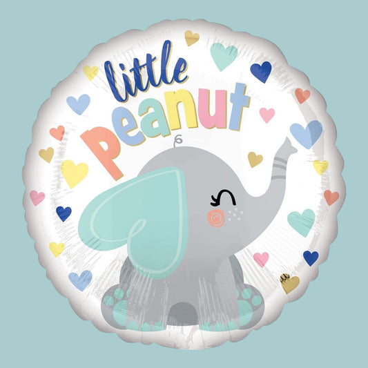 Foil Balloon Round Lite Peanut - 43cm