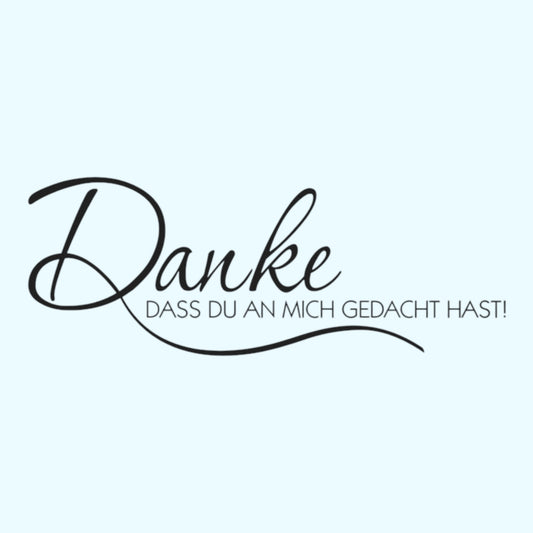 Rayher Holzstempel Danke, dass Du an mich..., 3x7cm