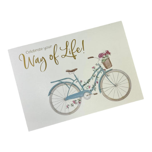 Postcard. Celebrate Your Way of Life!