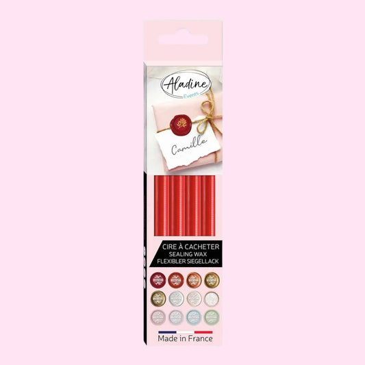 Aladine Sealing Wax Red, Wax Sticks for Wax Gun