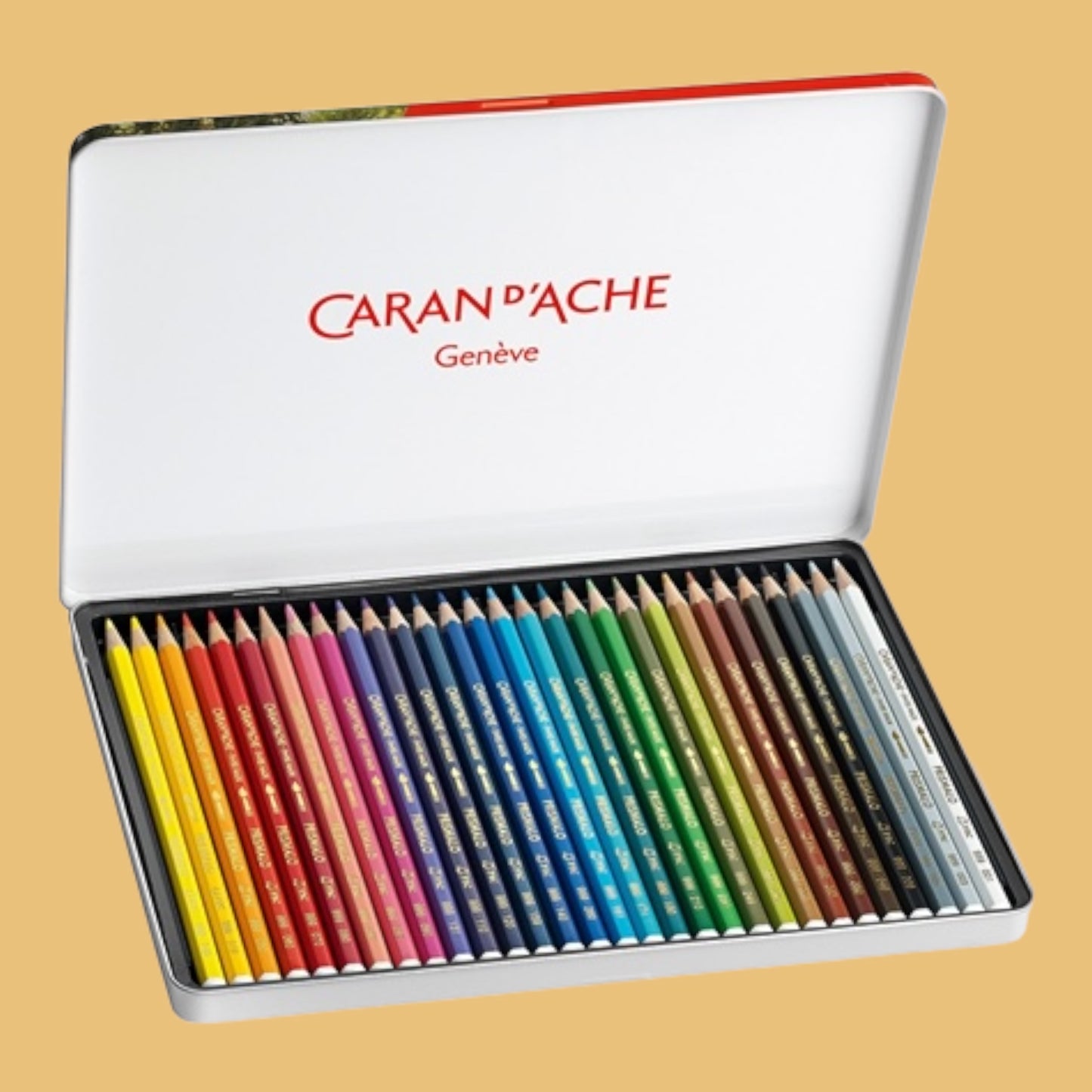 Caran d'Ache Prismalo watercolor pencils, set of 30