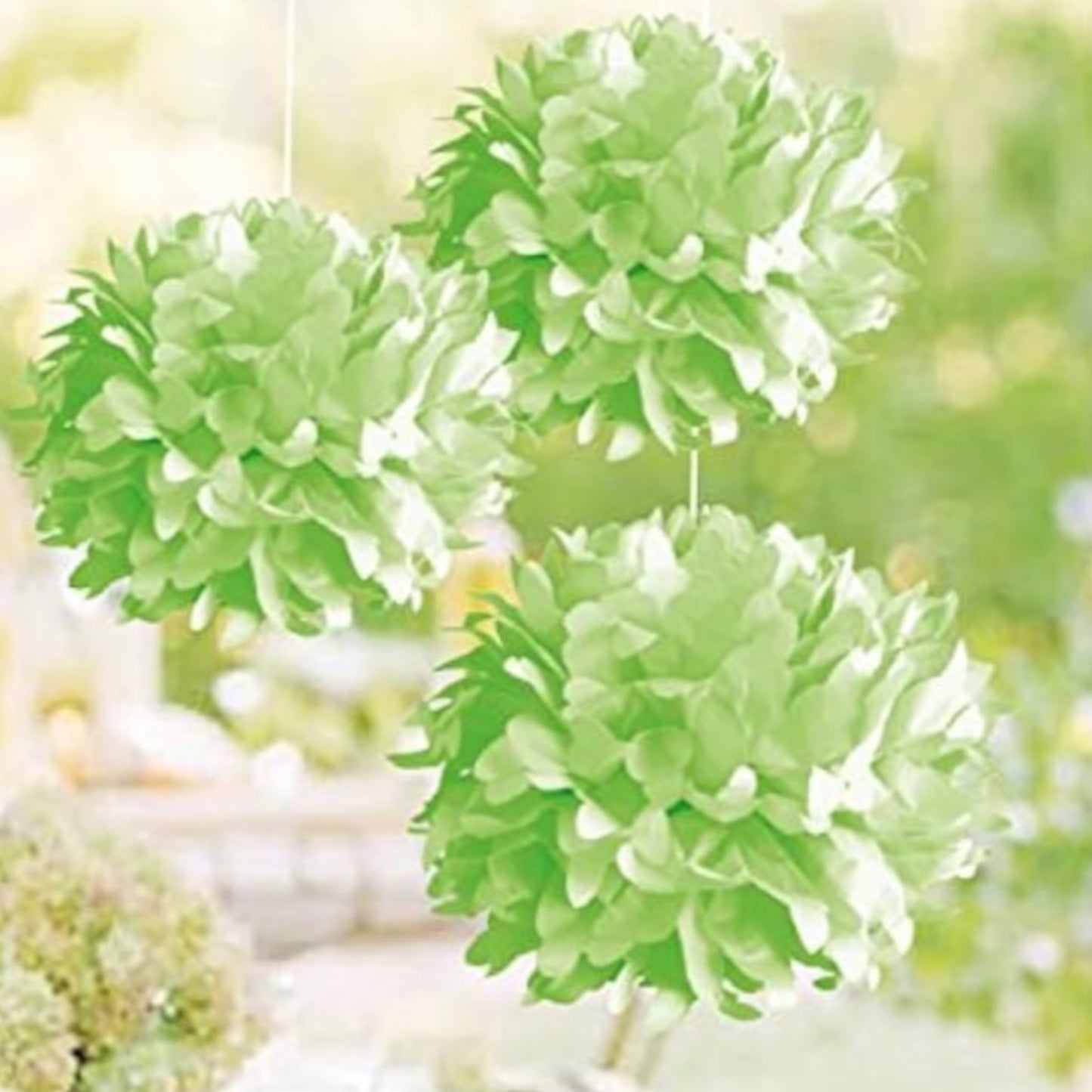 Rayher paper pompoms, 35cm ø, 3 pieces