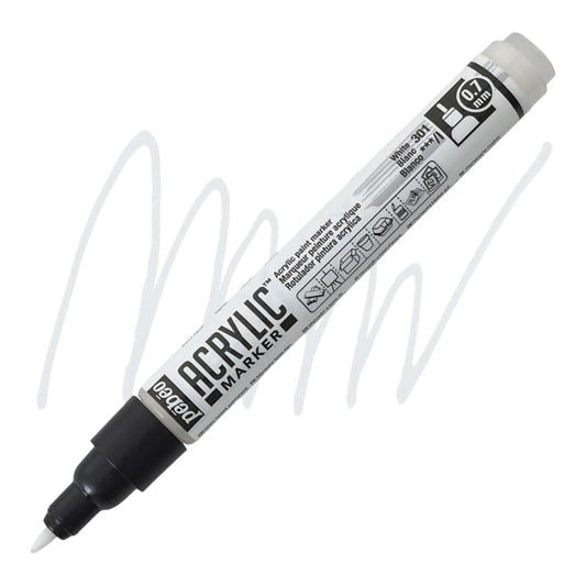 Pébéo Acrylic Marker – Precious Silver 56