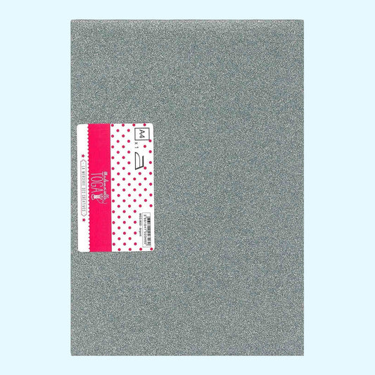 Mademoiselle TOGA – Iron-on foil with glitter - Silver, A4