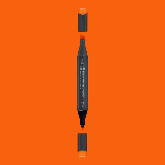 Marabu Sketch Marker Graphix.
Brilliant Orange 925