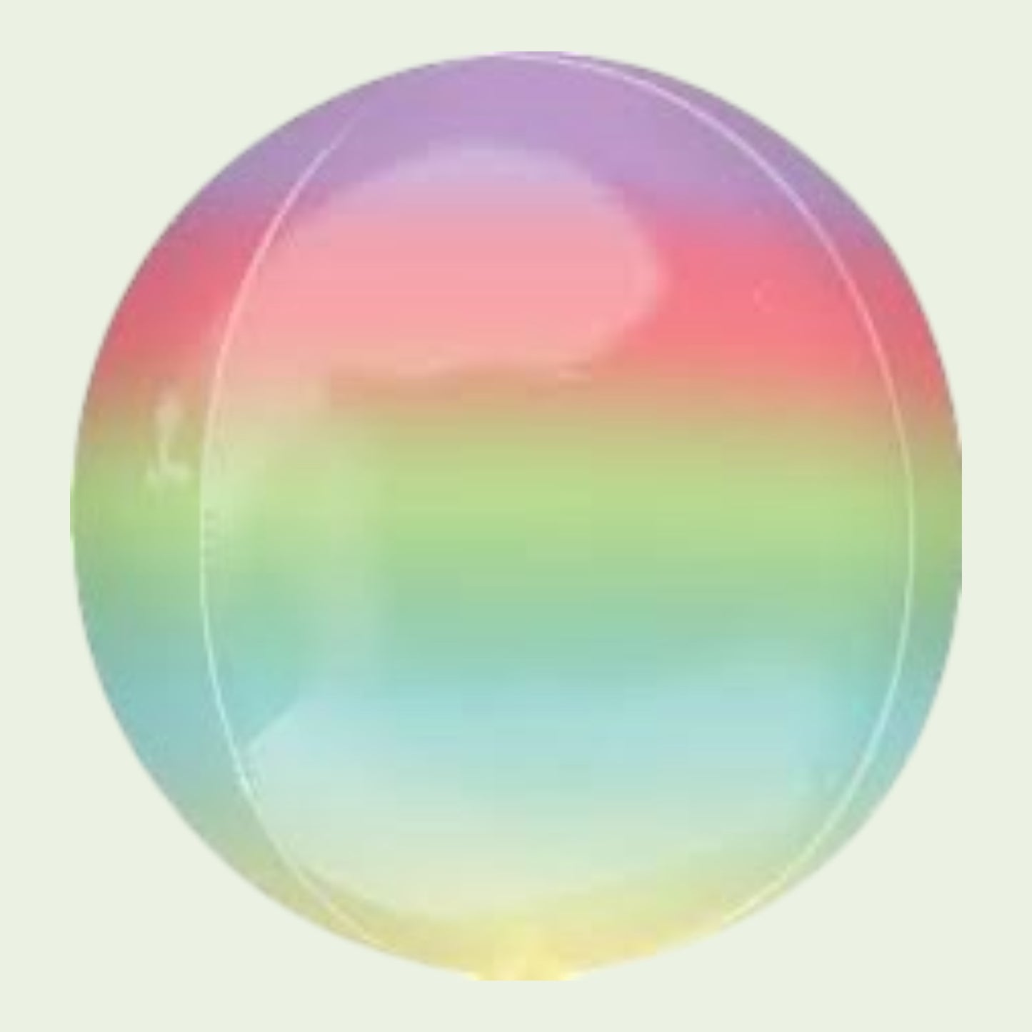 Foil Balloon Round Rainbow 38cm