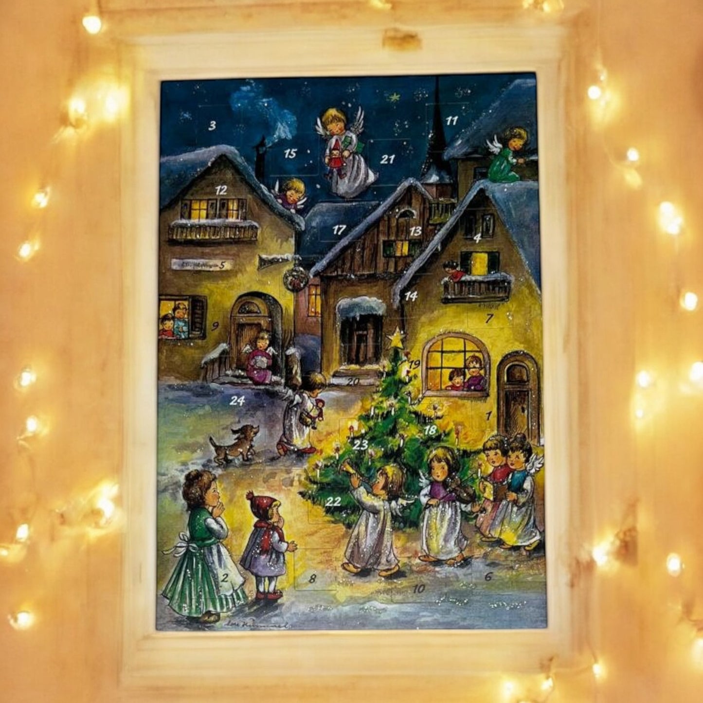 postcard Advent calendar