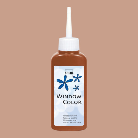 Kreul Window Color Konturenfarbe, 80 ml, Hellbraun