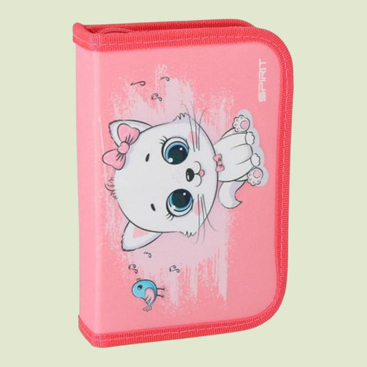 Schüler Etui "CUTE LITTLE CAT" 1-Zipp, 50-tlg.