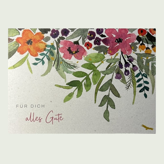 Postkarte „Für dich – alles Gute“