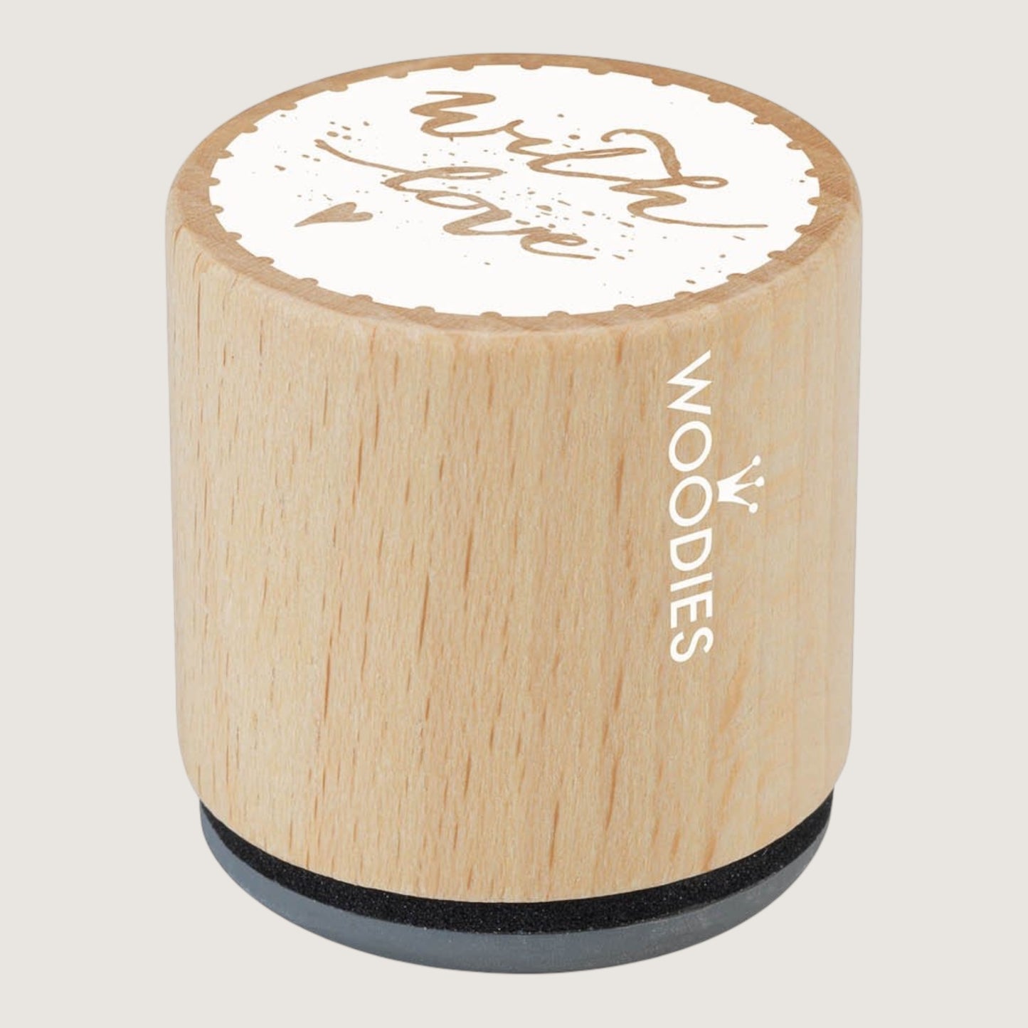 Woodies Holzstempel With Love Ø 3 cm