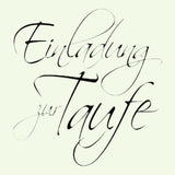 Rayher Holzstempel Einladung zur Taufe , 6 × 6 cm