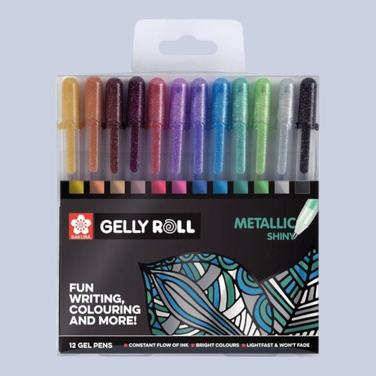 Sakura Gelly Roll Metallic Shiny – Set mit 12 Farben