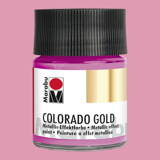 Marabu Colorado Gold Metallic-Effektfarbe , Metallic-Magenta 735