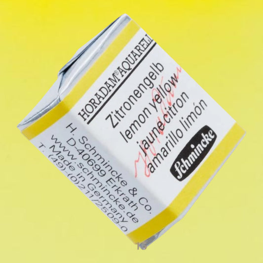 Schmincke HORADAM Aquarellfarbe 1/2 Näpfchen № 215 Zitronengelb