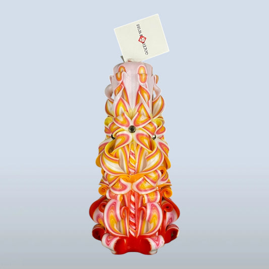 Geschnitzte Kerze Gross - Sunrise Melody