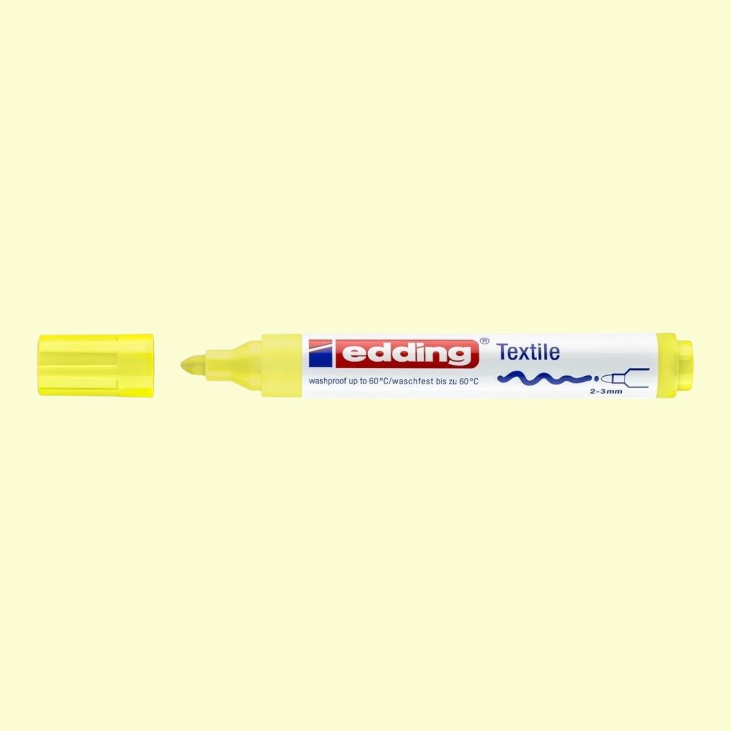 Edding 4500 Textile Marker – 2-3 mm Rundspitze, Neob Gelb