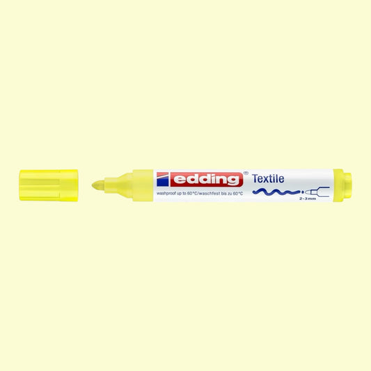 Edding 4500 Textile Marker – 2-3 mm Rundspitze, Neob Gelb