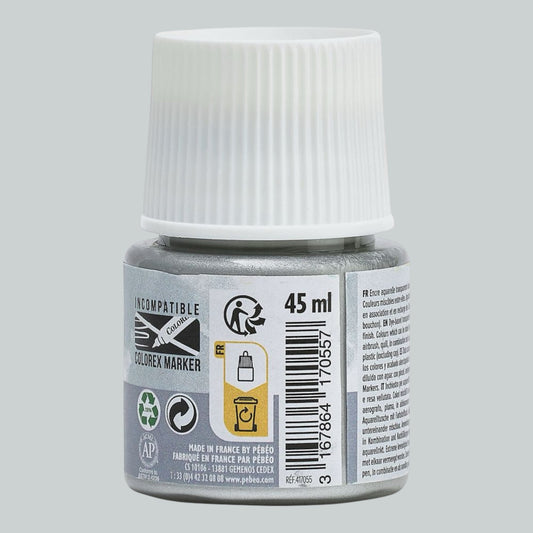 Pebeo Colorex Inks - Silver, 45 ml