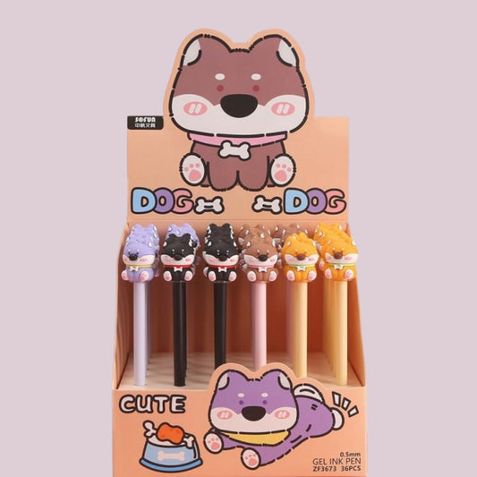 Radierbarer Gelschreiber mit Ersatzmine "Doggy"