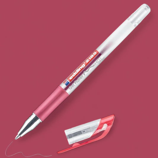 Edding 2185 Gel Roller red, roller tip 0.7 mm