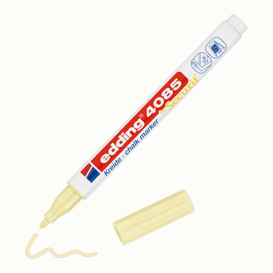 Edding 4085 Kreidemarker Pastellgelb, Rundspitze 1–2 mm