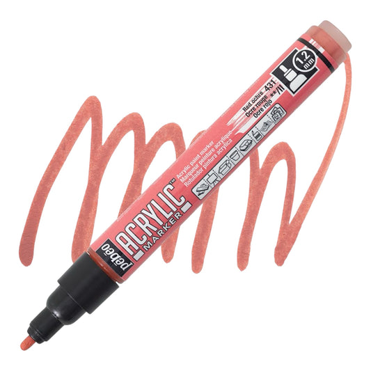 Pébéo Acrylic Marker – Red Ochre 31, 1,2 mm