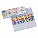 Nevskaya Palitra White Nights ™ Aquarellfarbe Set im Metallkasten 21 x 2,5 ml Näpfchen