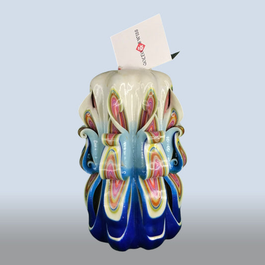 Geschnitzte Kerze Mittel - Candy Horizon