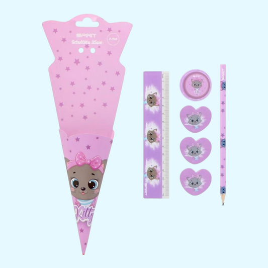 Schreibsets Schultüten 6 tlg "Kitty"