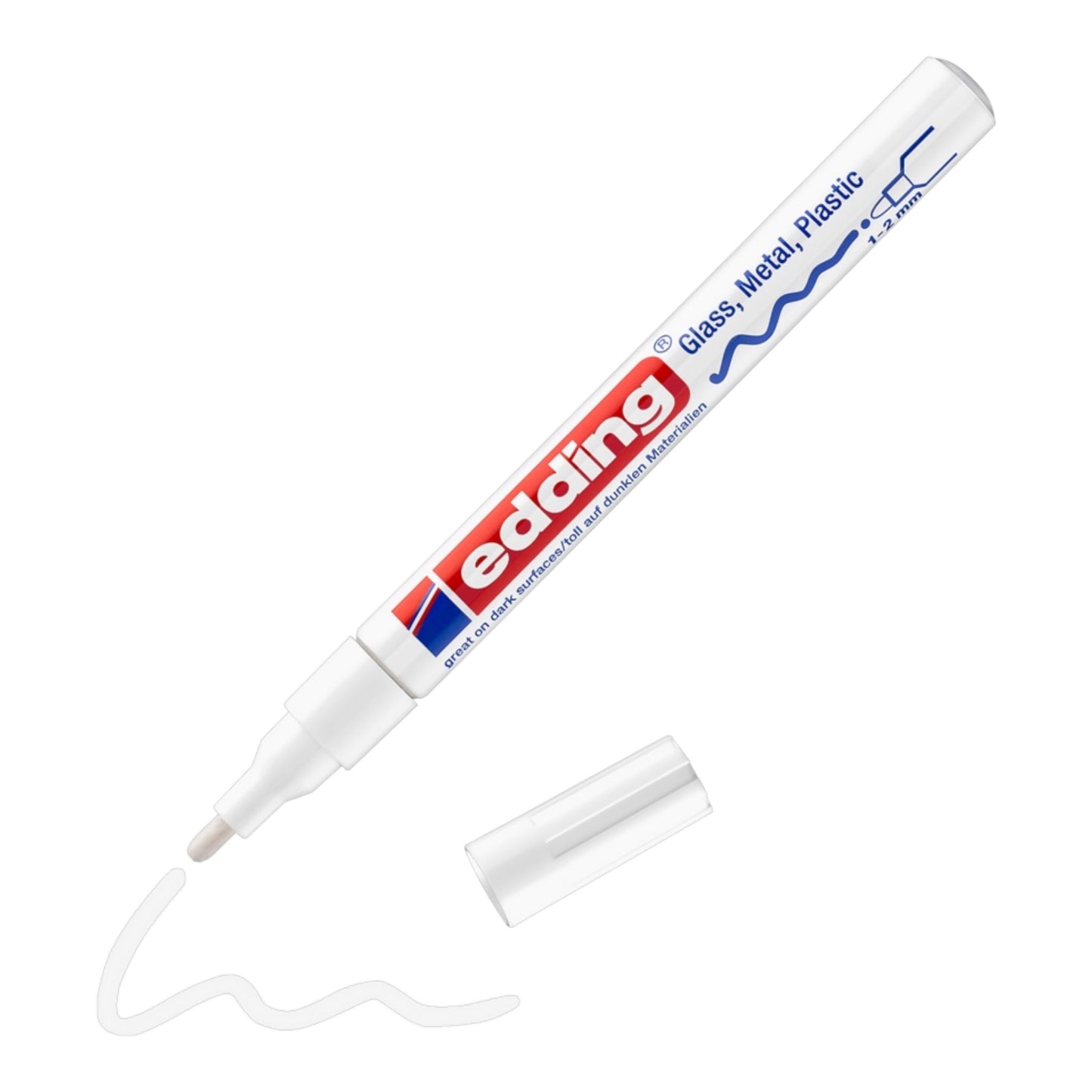 Edding 751 Gloss Paint Marker White, 1-2 mm