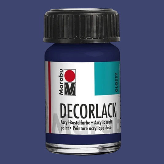 Marabu Decorlack Acryl Glanz Dunkelblau 053