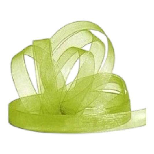 Hotex Chiffonband N 55 Moosgrün, 10 m