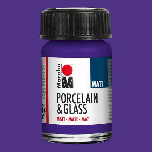 Marabu Matt Porzellan- und Glasfarbe, Violett 251 , 15 ml