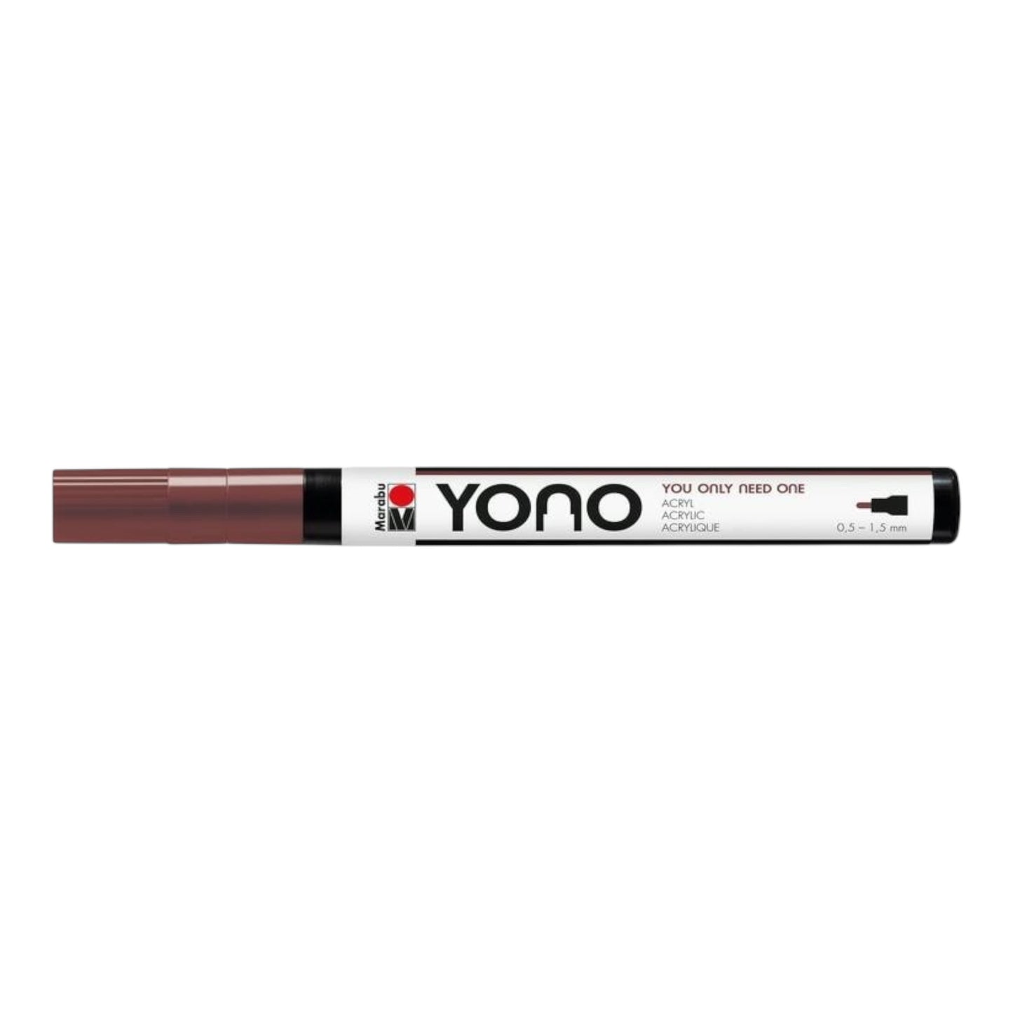 Acrylmarker YONO 0.5 - 1.5 mm Braun
