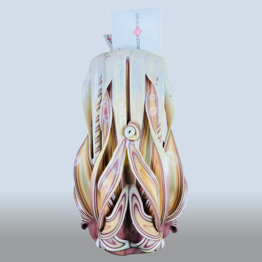 Geschnitzte Kerze Gross - Ivory Sand