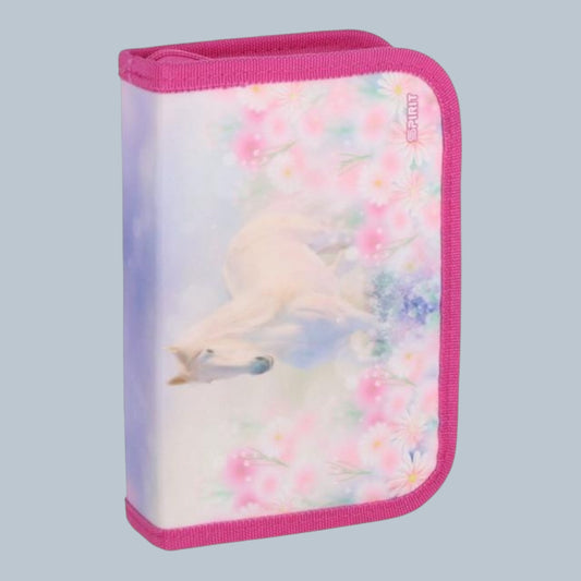 Schüler-Etui "WHITE HORSE", 1-Zipp, 28-tlg