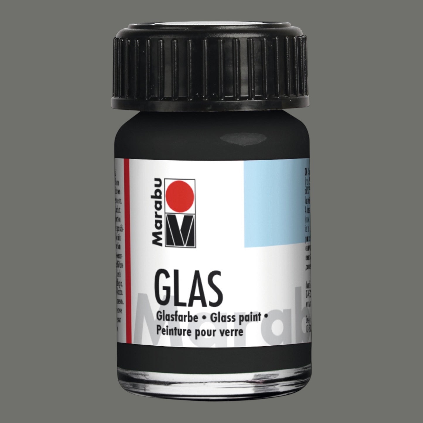 Marabu Transparent Glasfarbe, Schwarz 073 , 15 ml