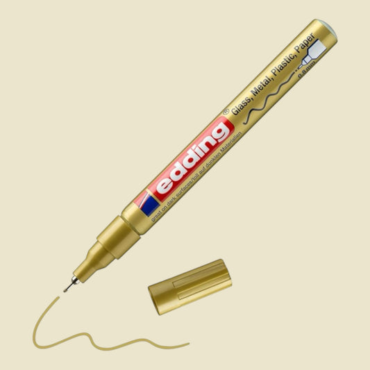 Edding 780 Gloss Paint Marker Gold, 0.8 mm