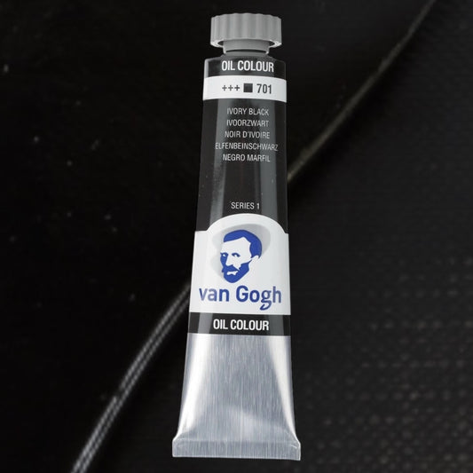 Van Gogh Ölfarbe – Elfenbeinschwarz 701 – 20 ml, 60 ml