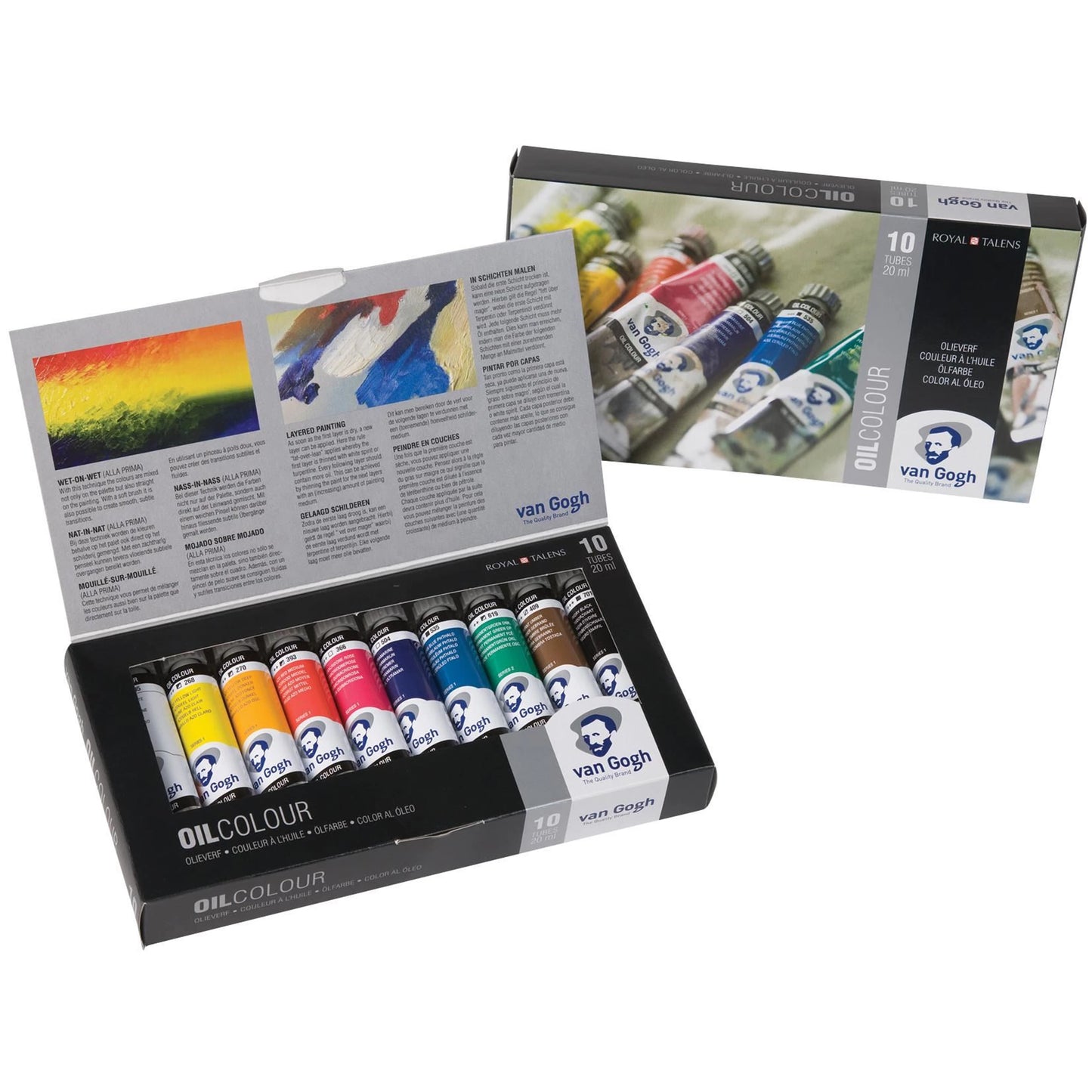 Van Gogh Basis-Set Ölfarben mit 10 Farben in 20 ml-Tuben
