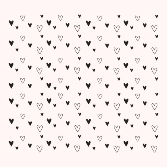 Rayher Silikonstempel Stempel. Hintergrund Herzen 102,5x97mm