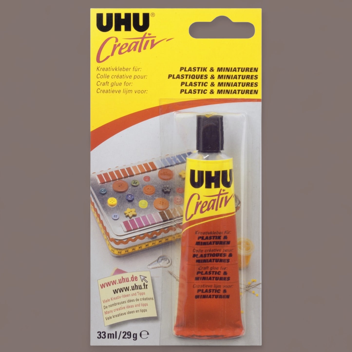 UHU Creativ for plastic & miniatures. Craft glue