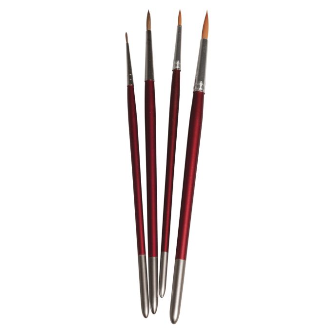 Rayher Brush Set Hobby Creative, FSC 100% -Set with 4 brushes