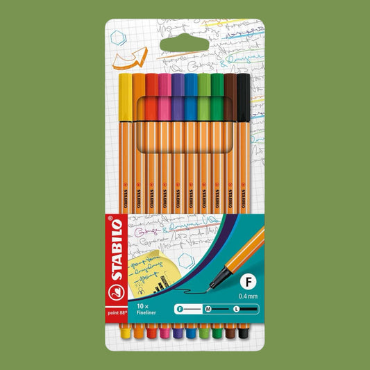 Stabilo point 88 fineliner set