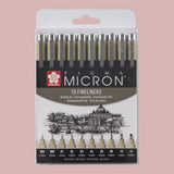 Sakura Pigma Micron – 10er Fineliner Set