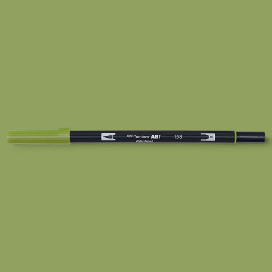Tombow ABT Dual Brush Pen 158 dark olive